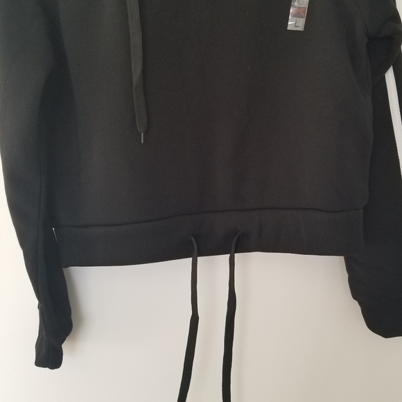 Black drawstring sweatshirt hoodie Size Large - Picture 4 of 6